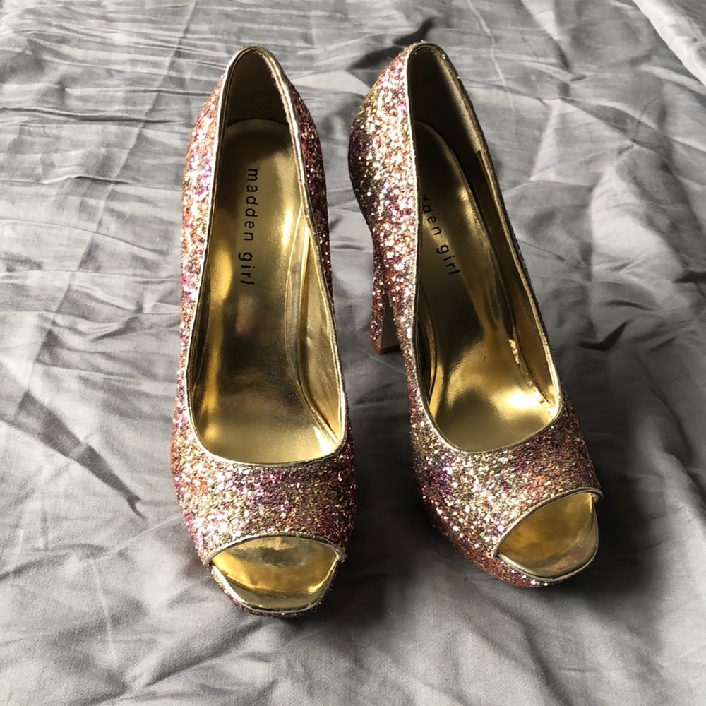 Steven madden sparkle heels